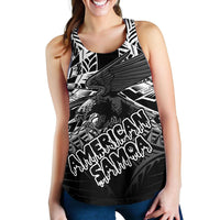 American Samoa Polynesian Women's Racerback Tank - Eagle Tribal Pattern - Polynesian Pride