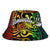 Vanuatu Bucket Hat - Rainbow Polynesian Pattern Unisex Universal Fit Reggae - Polynesian Pride