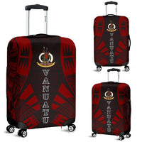 Vanuatu Luggage Cover - Polynesian Tattoo Red Red - Polynesian Pride