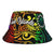 Cook Islands Bucket Hat - Rainbow Polynesian Pattern Unisex Universal Fit Reggae - Polynesian Pride