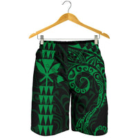 Kanaka Hawaii Map Green Polynesian Men's Short - Polynesian Pride