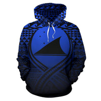 Tokelau All Over Hoodie Lift up Blue - Polynesian Pride