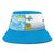 Tuvalu Rugby Hat Special Bucket Hat Universal Fit Blue - Polynesian Pride