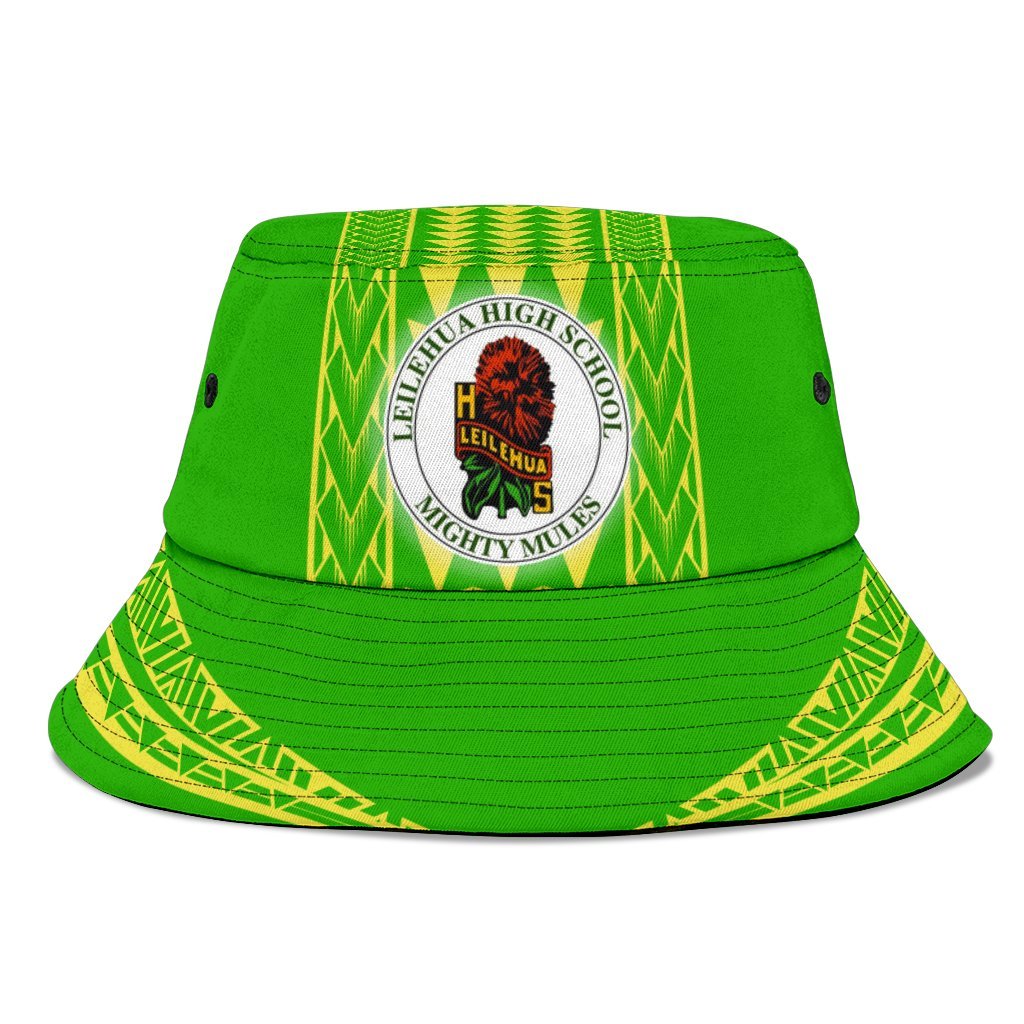 Hawaii - Leilehua High Bucket Hat - AH Unisex Universal Fit Green - Polynesian Pride