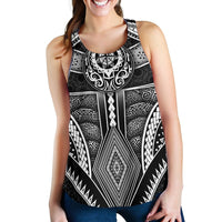 Polynesian Women's Racerback Tank - Patterns Poly Unique - Polynesian Pride