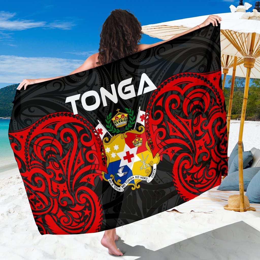 Tonga Polynesian Sarong - Tongan Spirit Women One Size Red - Polynesian Pride