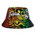 Guam Bucket Hat - Rainbow Polynesian Pattern Unisex Universal Fit Reggae - Polynesian Pride