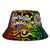 American Samoa Bucket Hat - Rainbow Polynesian Pattern Unisex Universal Fit Reggae - Polynesian Pride