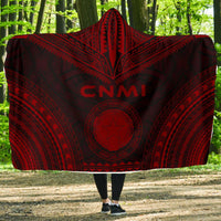 Northern Mariana Islands Polynesian Chief Hooded Blanket - Red Version Hooded Blanket Red - Polynesian Pride