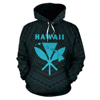 Hawaii Kanaka Polynesian Hoodie Blue - Polynesian Pride