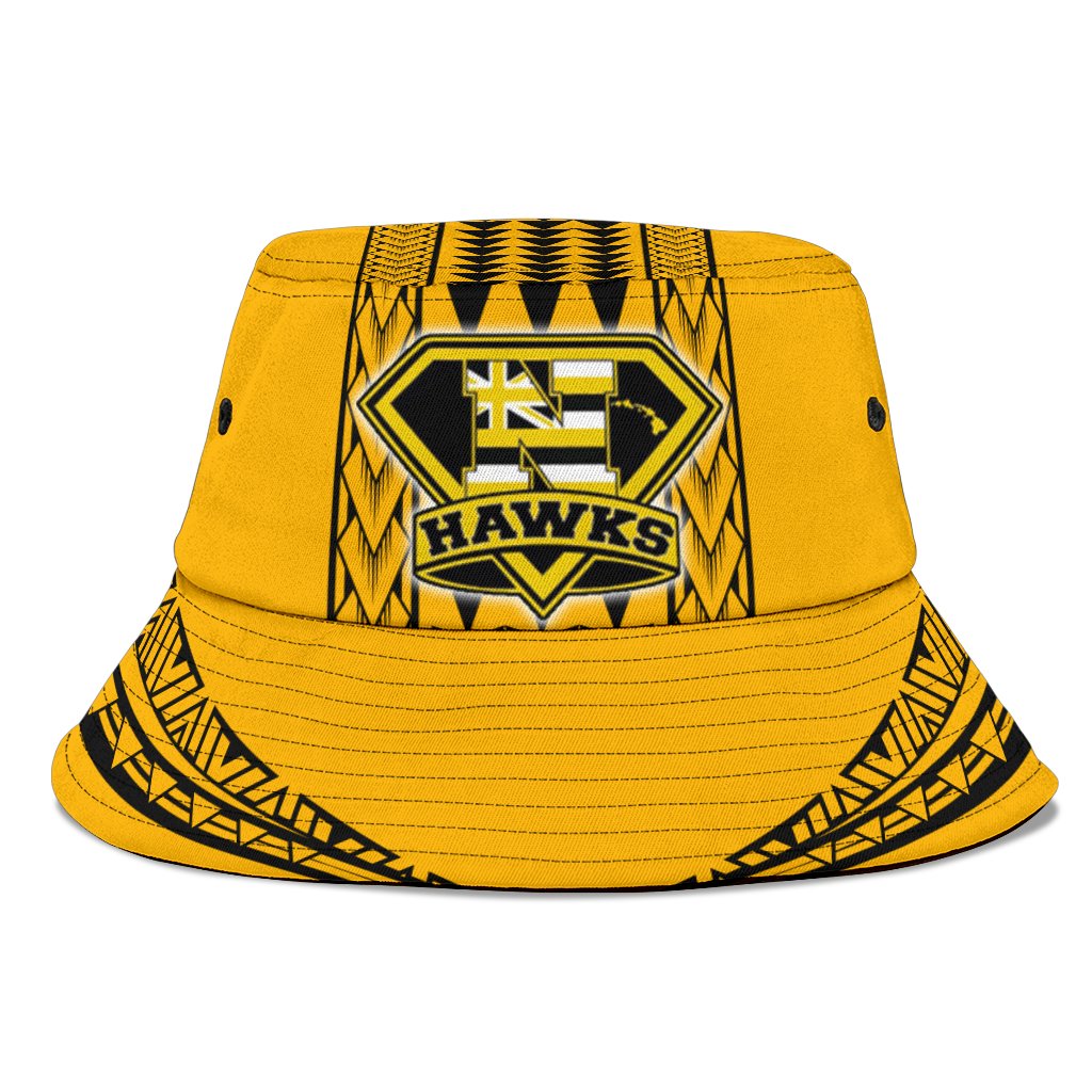 Hawaii - Nanakuli High Bucket Hat - AH Unisex Universal Fit Yellow - Polynesian Pride