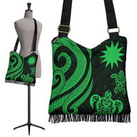 Nauru Boho Handbag - Green Tentacle Turtle Boho Handbag One Size Green - Polynesian Pride