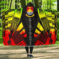 Kiribati Hooded Blanket - Polynesian Tattoo Reggae Hooded Blanket Reggae - Polynesian Pride