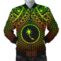 Polynesian Chuuk Men's Bomber Jacket - Reggae Vintage Polynesian Patterns Reggae - Polynesian Pride