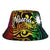 Nauru Bucket Hat - Rainbow Polynesian Pattern Unisex Universal Fit Reggae - Polynesian Pride