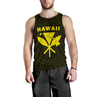 Hawaii Kanaka Polynesian Men's Tank Top Yellow - Polynesian Pride
