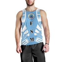 Federated States Of Micronesia Men Tank Top - Polynesian Tattoo Flag White - Polynesian Pride