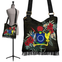 Cook Islands Hibiscus Crossbody Boho Handbag - Polynesian Pride