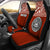 American Samoa Custom Personalised Car Seat Covers - American Samoa Seal Polynesian Red Horizontal Universal Fit Red - Polynesian Pride
