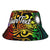 Marshall Islands Custom Personalised Bucket Hat - Rainbow Polynesian Pattern Unisex Universal Fit Reggae - Polynesian Pride