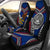 American Samoa Car Seat Covers - Warrior Style Polynesian Pattern Universal Fit Blue - Polynesian Pride