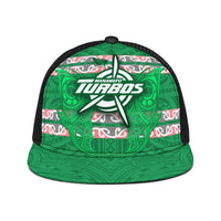 Manawatu Turbos Hat Maori Vibes Trucker Hat Universal Fit Green - Polynesian Pride