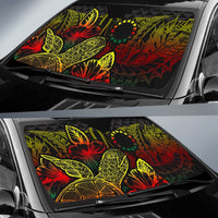 Cook Islands Auto Sun Shades Turtle Hibiscus Reggae - Polynesian Pride
