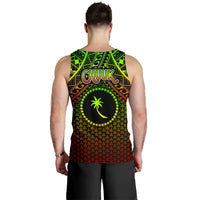 Polynesian Chuuk Men's Tank Top - Reggae Vintage Polynesian Patterns - Polynesian Pride