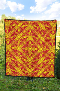 Polynesian Premium Quilt Orange - Polynesian Pride