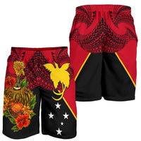 Papua New Guinea Men Shorts - Tumbuan, Duk - duk and Lime Gourd - Polynesian Pride