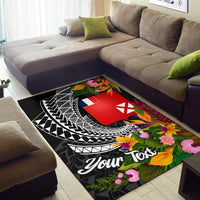 Wallis and Futuna Area Rug - Custom Personalised Seal Spiral Polynesian Patterns - Polynesian Pride