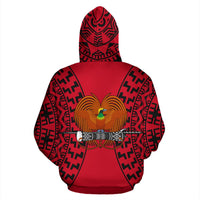 Papua New Guinea All Over Hoodie Polynesian New Tattoo - Polynesian Pride