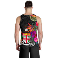 Fiji Men's Tank Top - Polynesian Hibiscus Pattern - Polynesian Pride