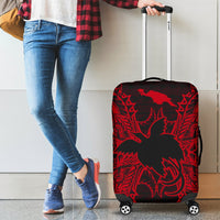 Papua New Guinea Polynesian Luggage Covers Map Red - Polynesian Pride
