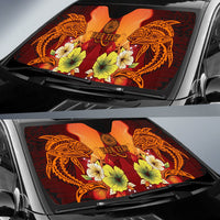 American Samoa Custom Personalised Auto Sun Shades - Tribal Tuna Fish - Polynesian Pride