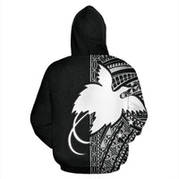 Papua New Guinea Polynesian ll Over Hoodie White Line - Polynesian Pride