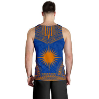 Marshall Islands Men's Tank Top - Polynesian Chief Flag Version - Polynesian Pride