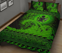 Cook Island Quilt Bed Sets Wave Green - Polynesian Pride