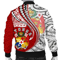Tonga Men's Bomber Jacket Kanaloa Tatau Gen TO - Polynesian Pride