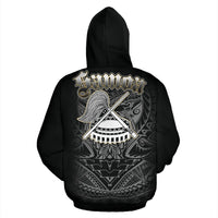 American Samoa Polynesian Eagle All Over Zip up Hoodie - Polynesian Pride