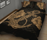 Anchor Poly Tribal Quilt Bed Set Gold - Polynesian Pride