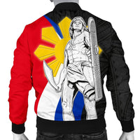 Philippines Men Bomber Jacket - King Lapu - Lapu Polynesian Pattern - Polynesian Pride