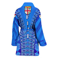 Fiji Drua Women Bath Robe Tapa - Polynesian Pride