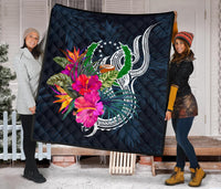 Pohnpei Micronesia Premium Quilt - Tropical Flower - Polynesian Pride