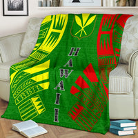 Hawaii Premium Blanket - Polynesian Kanaka Maoli Tattoo Style - Polynesian Pride
