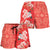 Hawaii Hibiscus Flower Polynesian Women's Shorts - Curtis Style - Orange Women Orange - Polynesian Pride