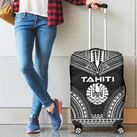 Tahiti Polynesian Chief Luggage Cover - Black Version - Polynesian Pride