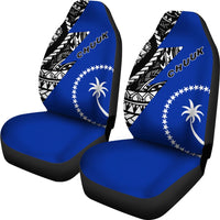 Chuuk Car Seat Covers - Chuuk Flag Blue - Polynesian Pride