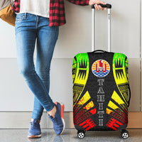 Tahiti Luggage Cover - Polynesian Tattoo Reggae - Polynesian Pride