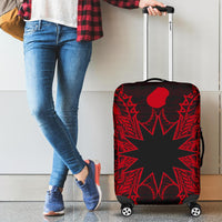 Nauru Polynesian Luggage Covers Map Red - Polynesian Pride
